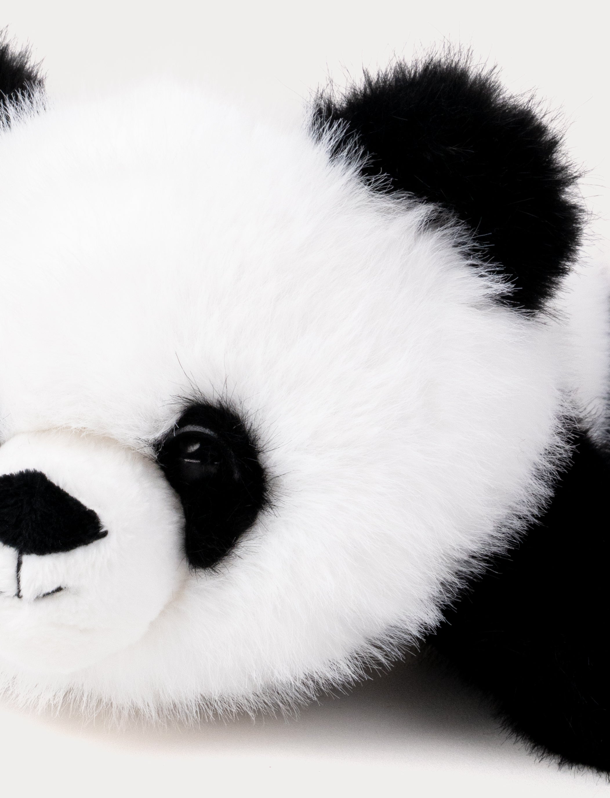 Teddykompaniet - Liggande Panda, Svart/Vit