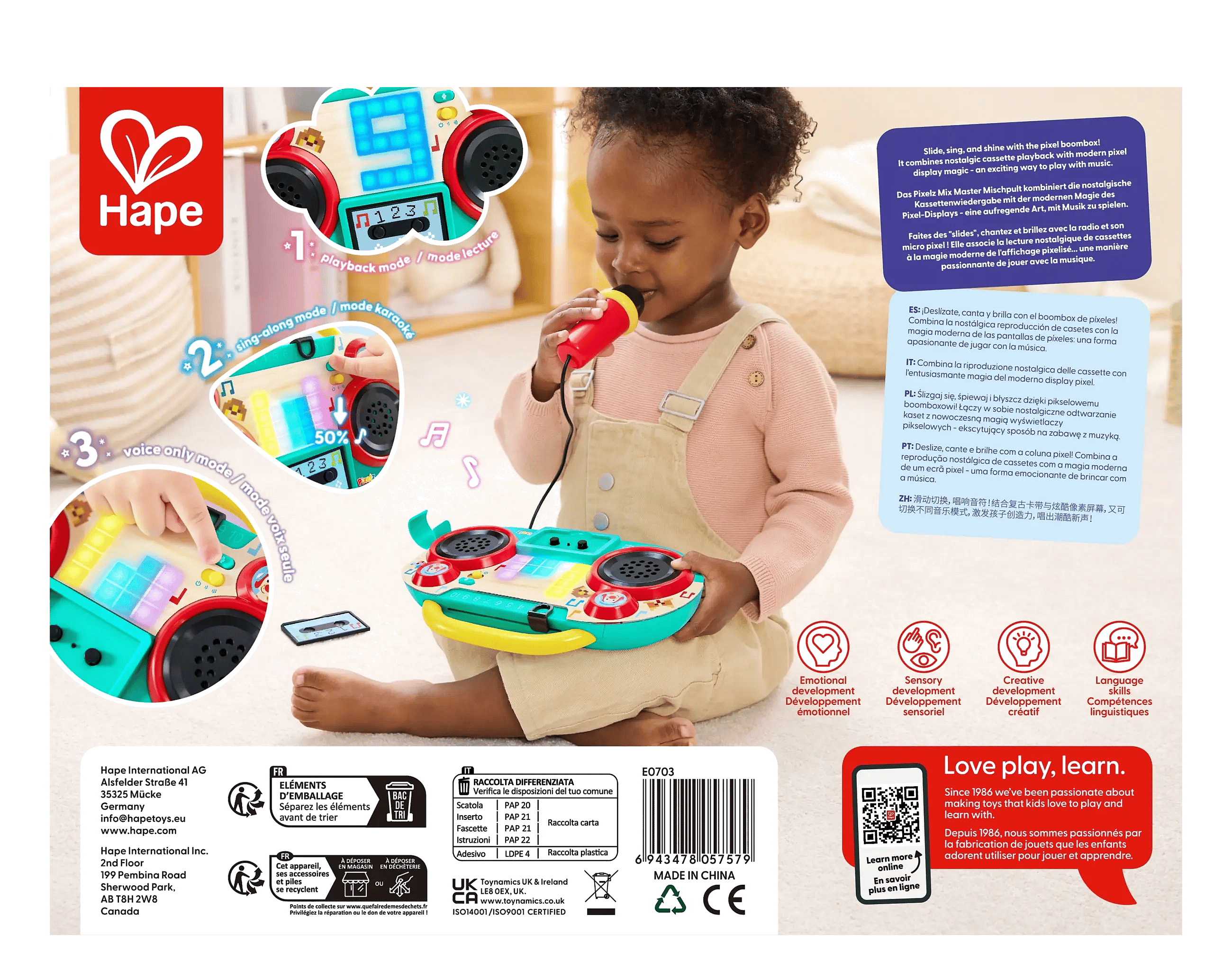 Hape Pixelz Boom Box