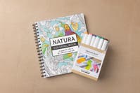 Mindfulness målarbok och illustrationspennor