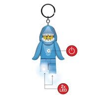 LEGO ICONIC, SHARK SUIT GUY Key chain w/LED light