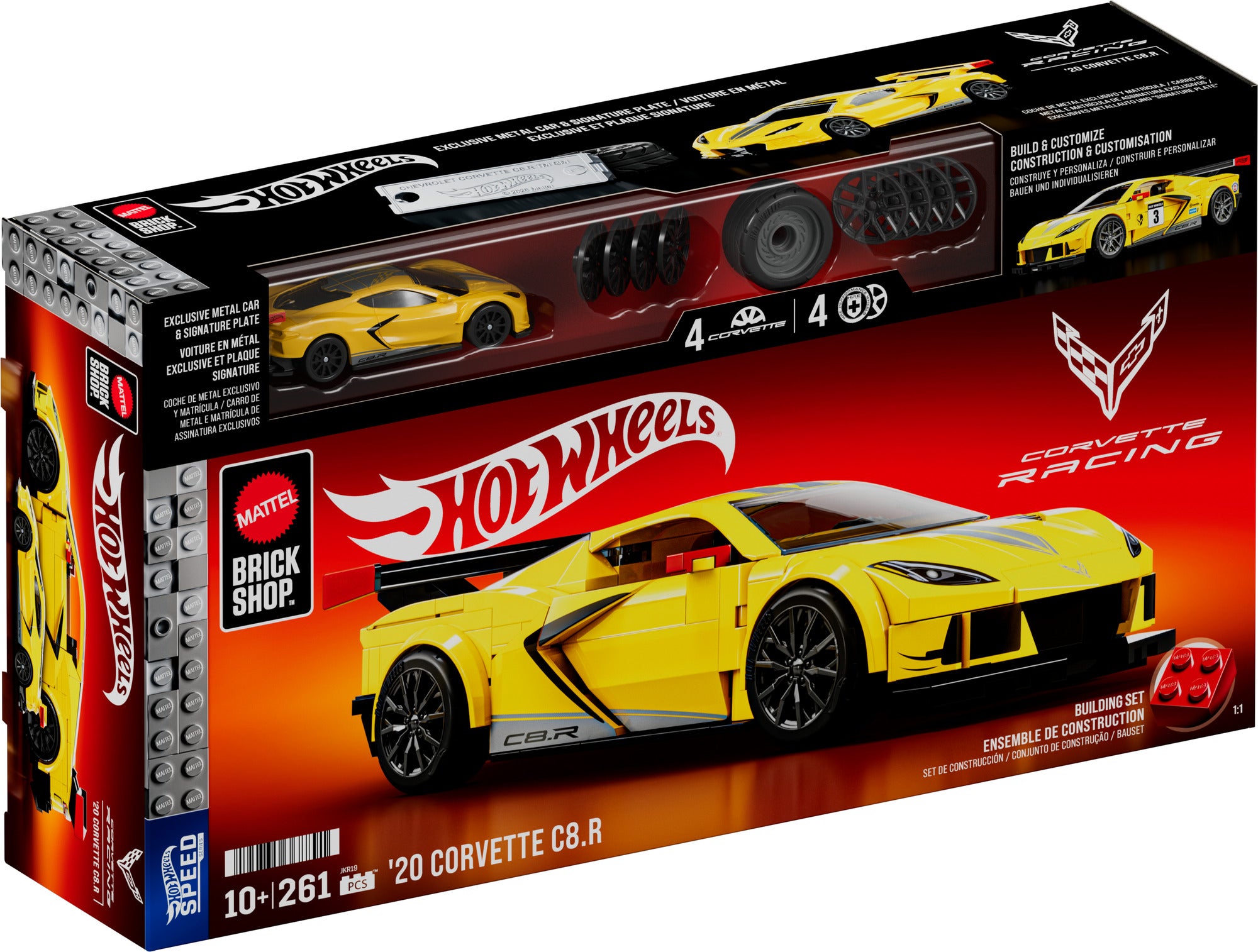 Hot Wheels Corvette C8.R byggsats