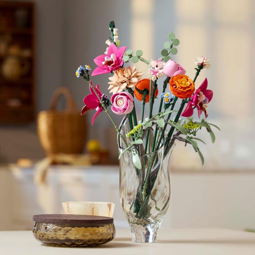 LEGO® Botanicals Vacker rosa blombukett 10342