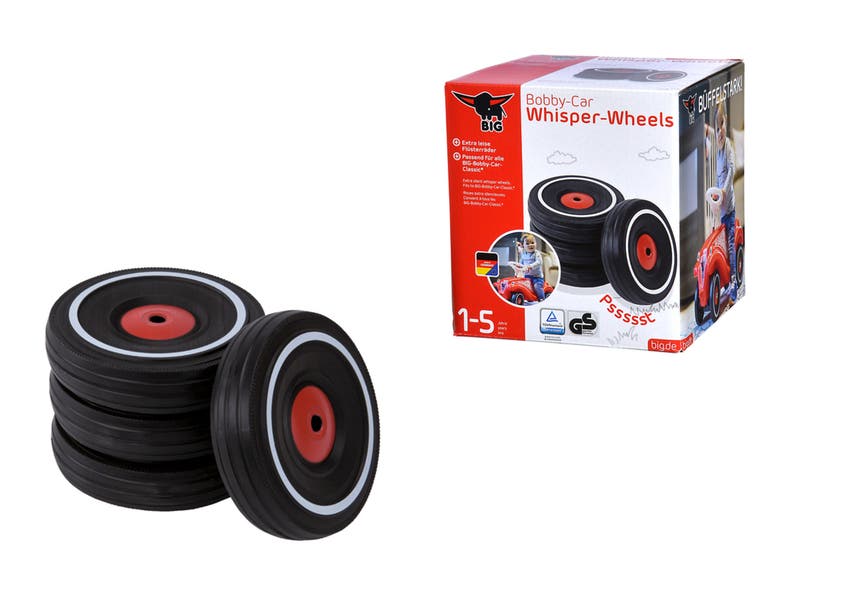 BIG Whisper Wheels - Tystare gummihjul för Bobby Car