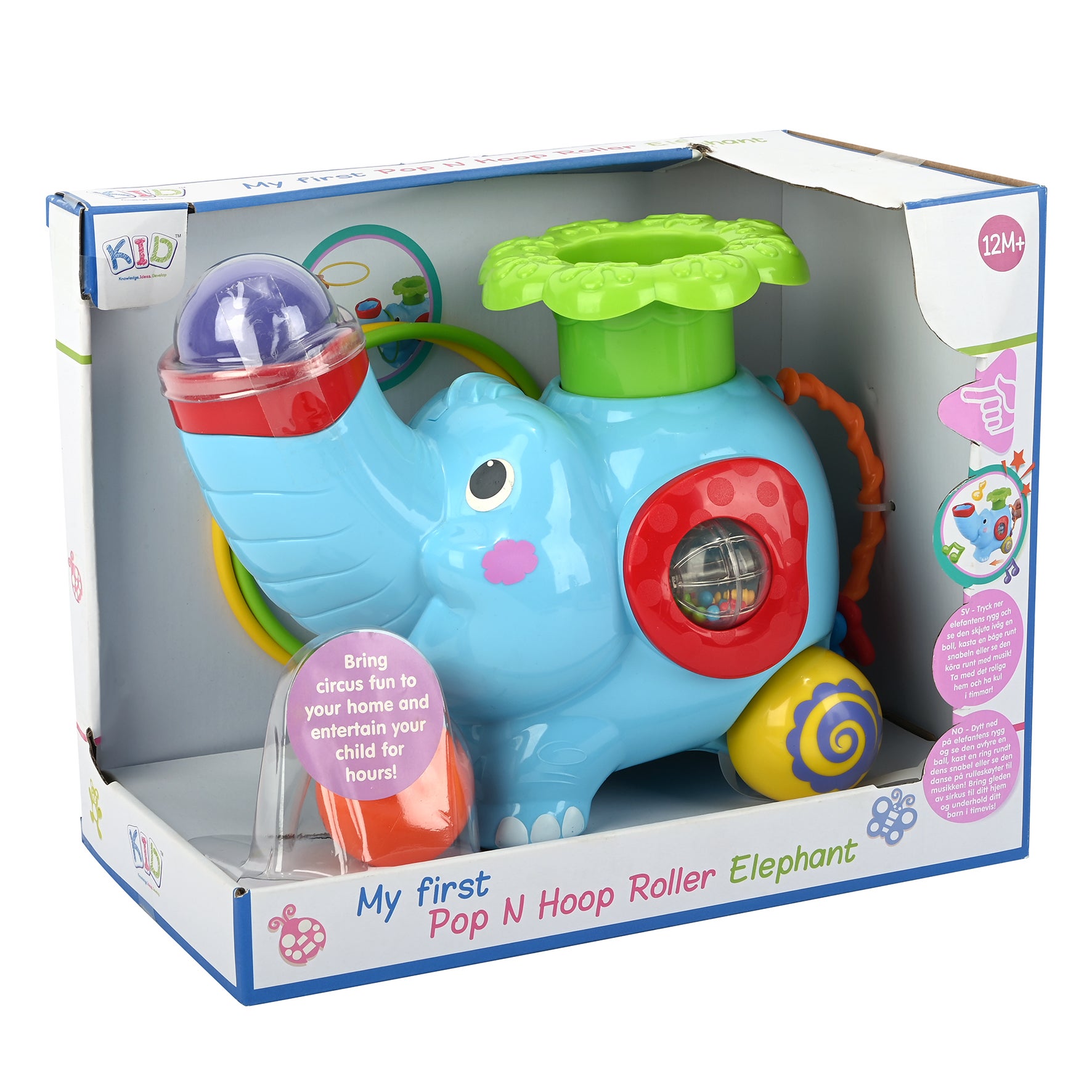 KID, Rullande aktivitetselefant med ljudfunktion