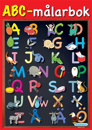 ABC målarbok, 48 sid