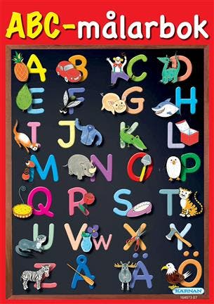 ABC målarbok, 48 sid