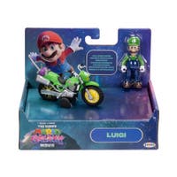 Super Mario Movie Luigi med motorcykel 2,5 tum