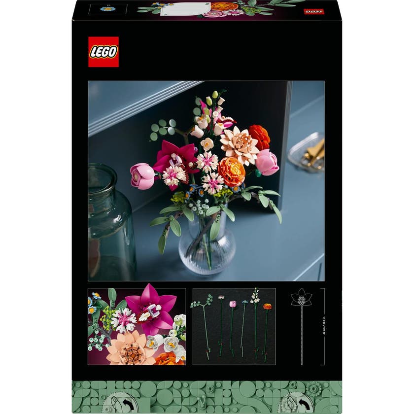 LEGO® Botanicals Vacker rosa blombukett 10342