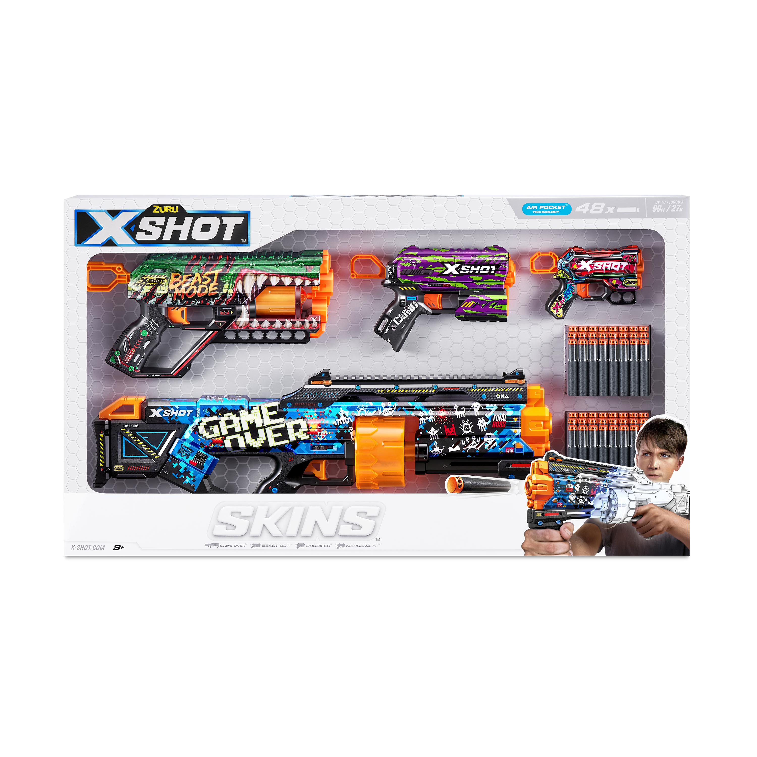 XSHOT Skins Mix Combo Last Stand, Griefer, Flux and Menace