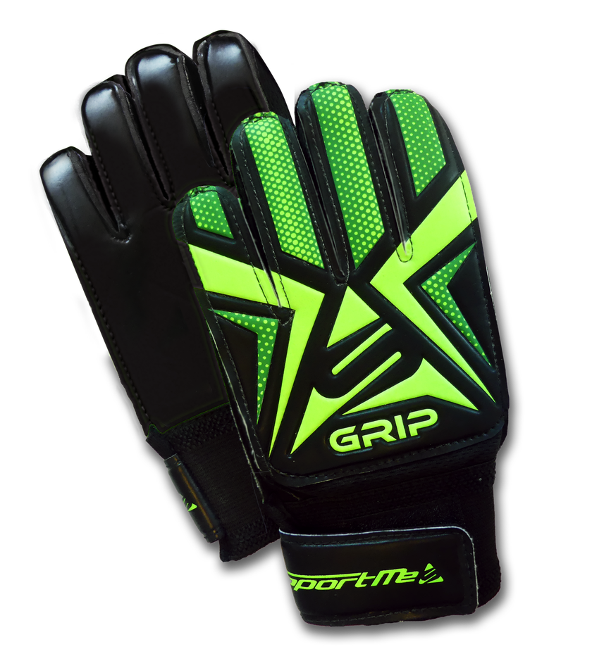 Målvaktshandskar Fotboll Grip, Grön