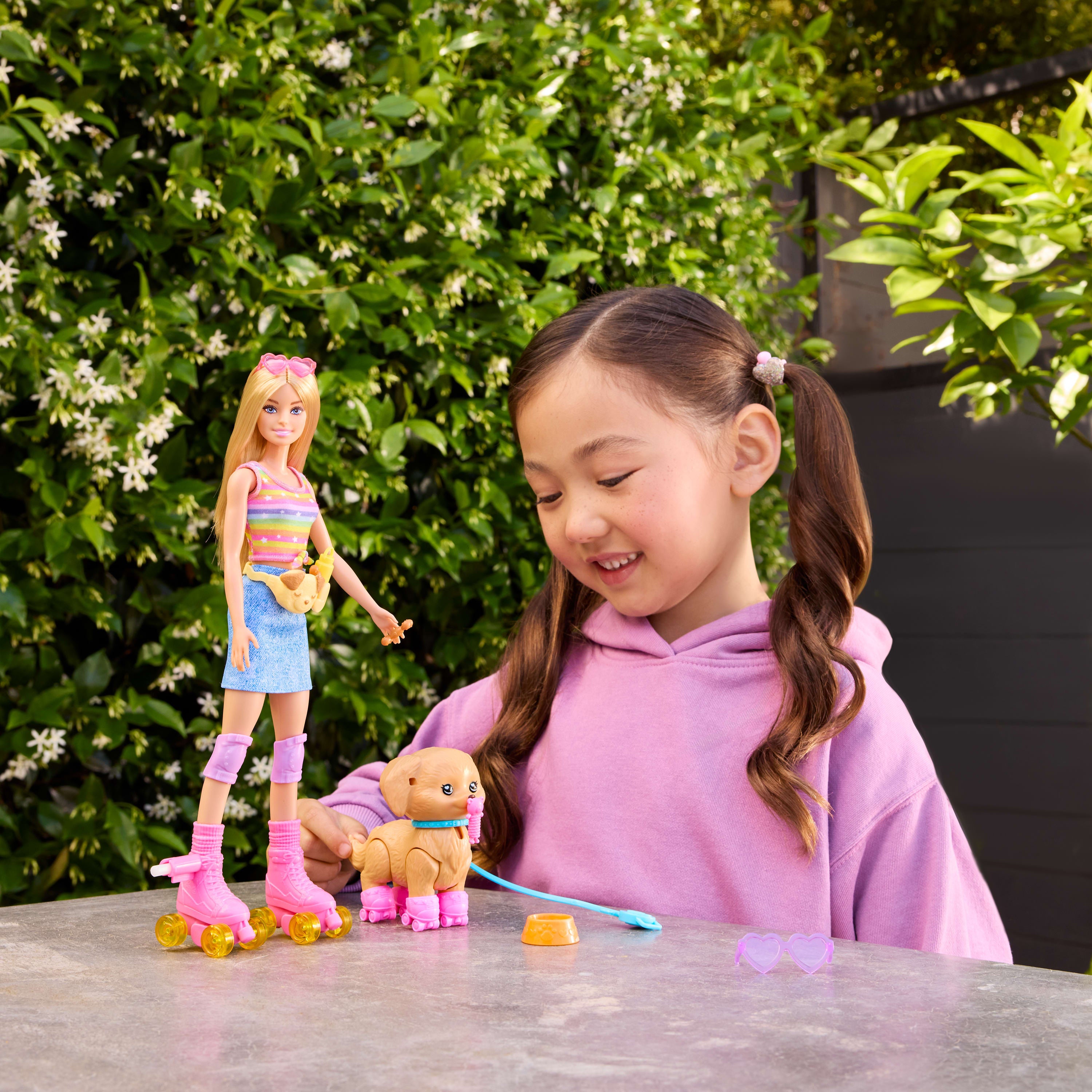 Barbie Skate and Run Pup Docka med Valp