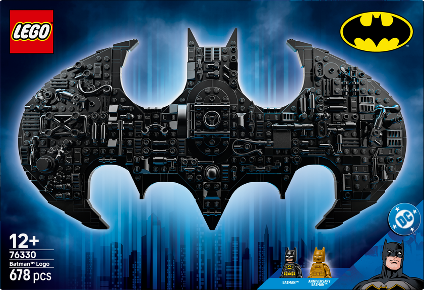 LEGO® DC Batman™: Batman logotyp, Byggleksak med syperhjälte 76330