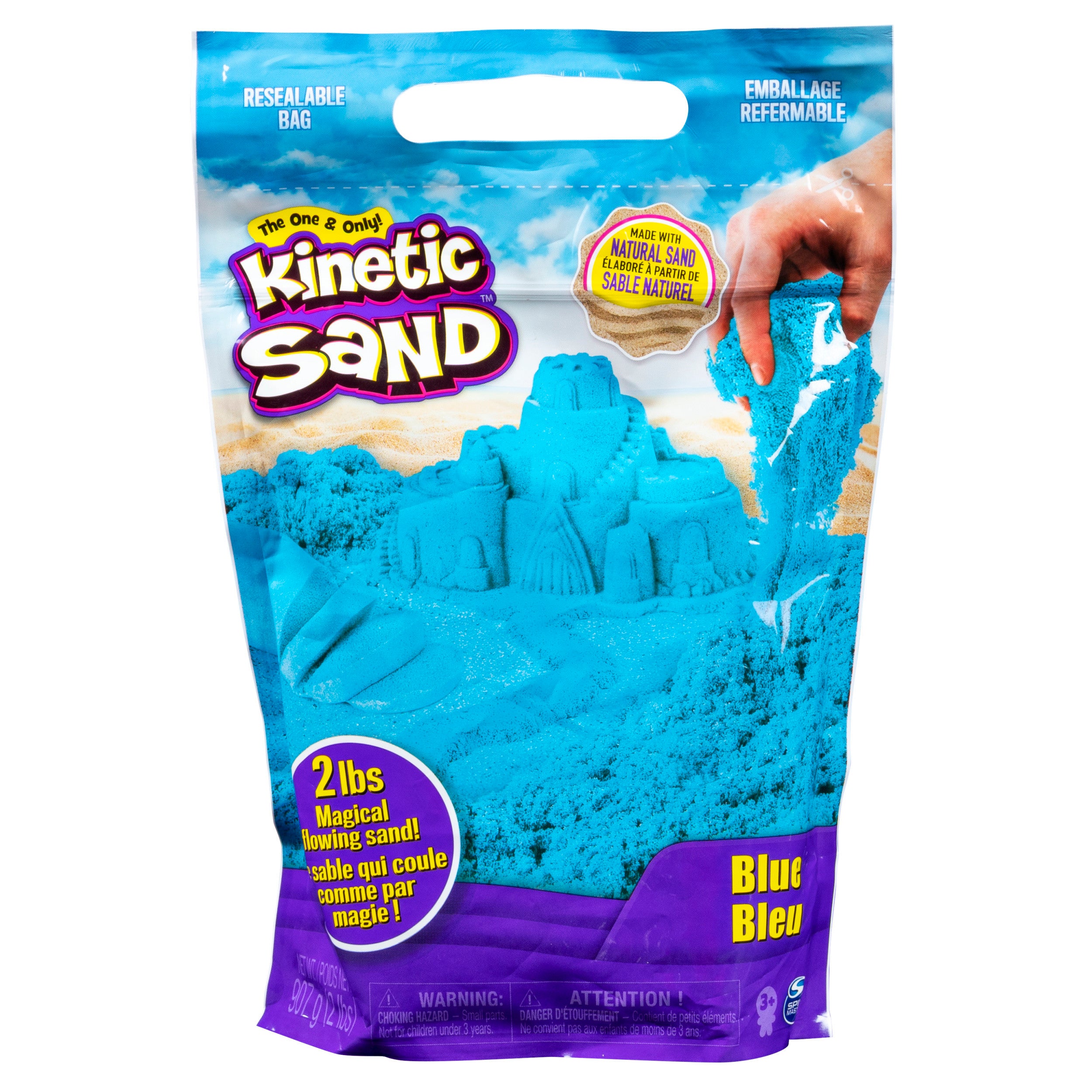 Kinetic Sand färgpaket 0,9 kg – blå, grön eller lila
