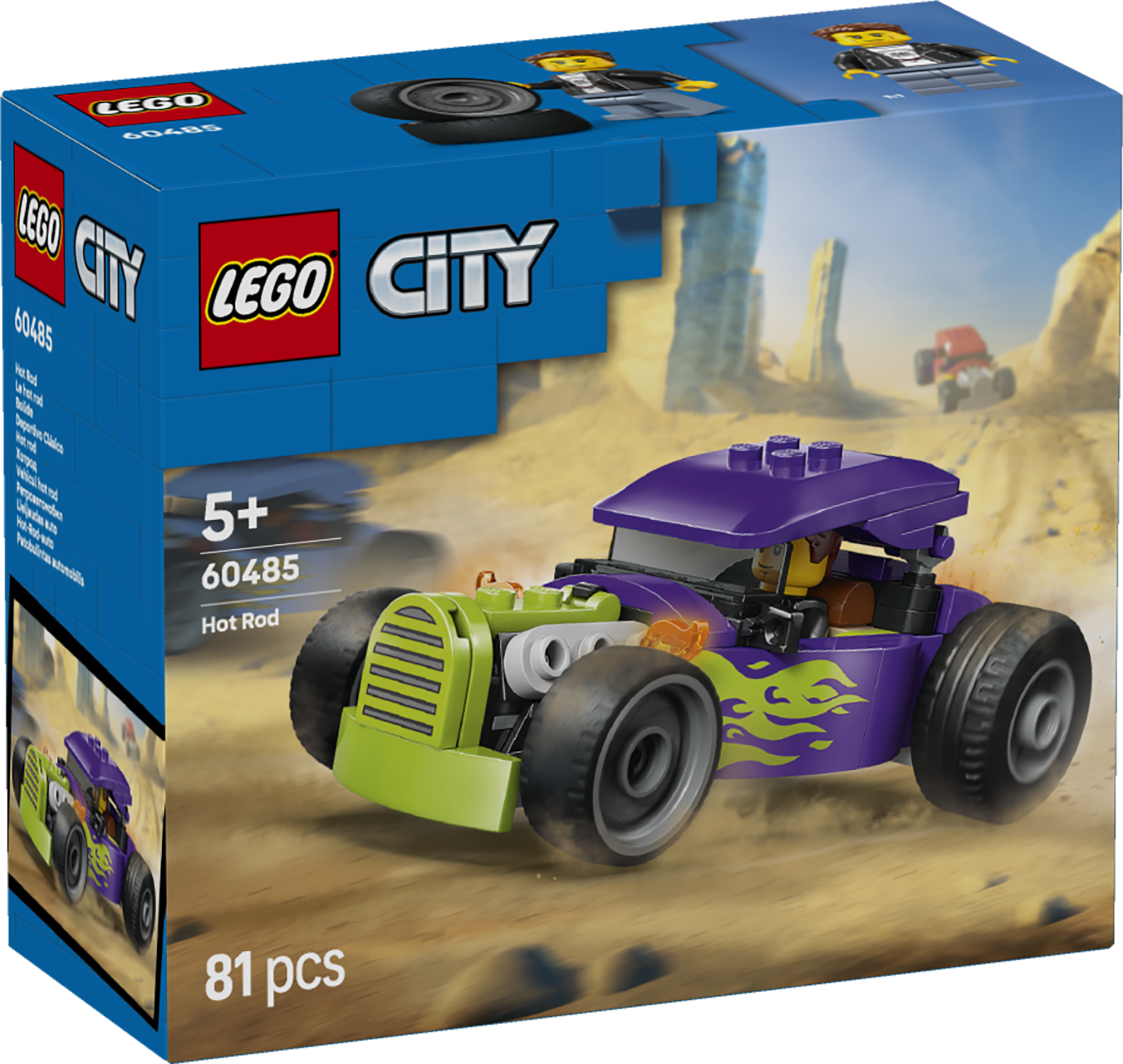 LEGO® City Hotrod Byggleksak med racerbil och minifigur 60485
