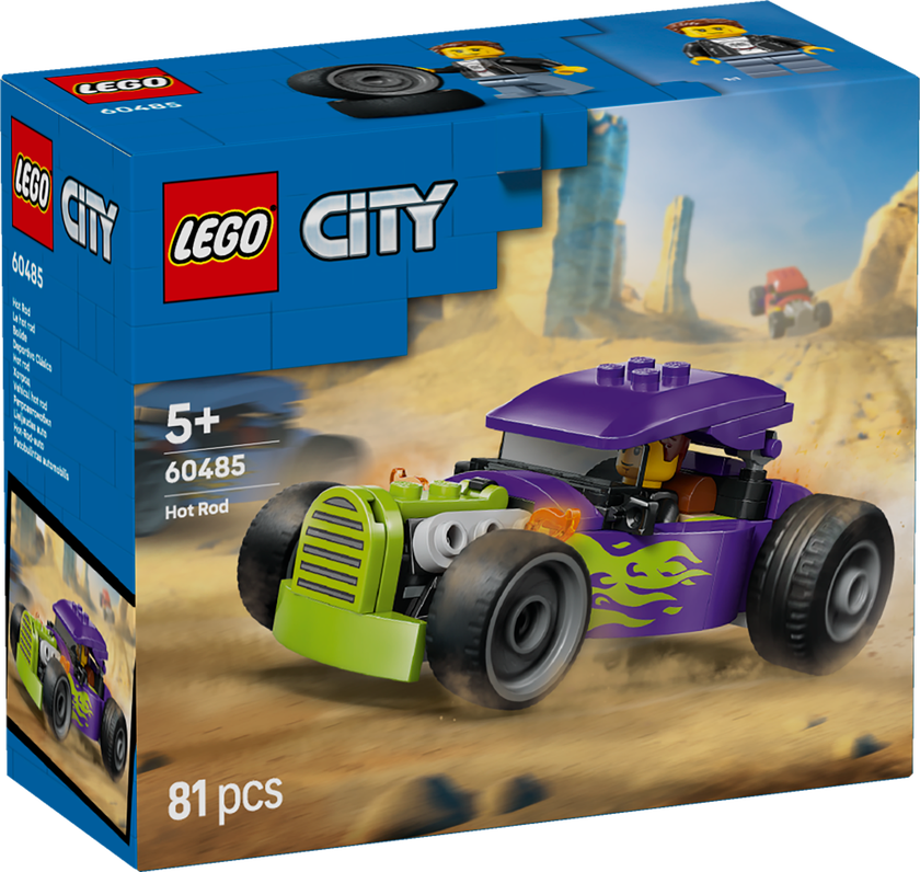 LEGO® City Hotrod Byggleksak med racerbil och minifigur 60485
