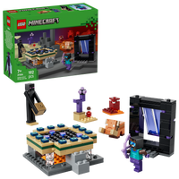 LEGO® Minecraft® Resa med Nether- och End-portal Leksak för spelare 21584