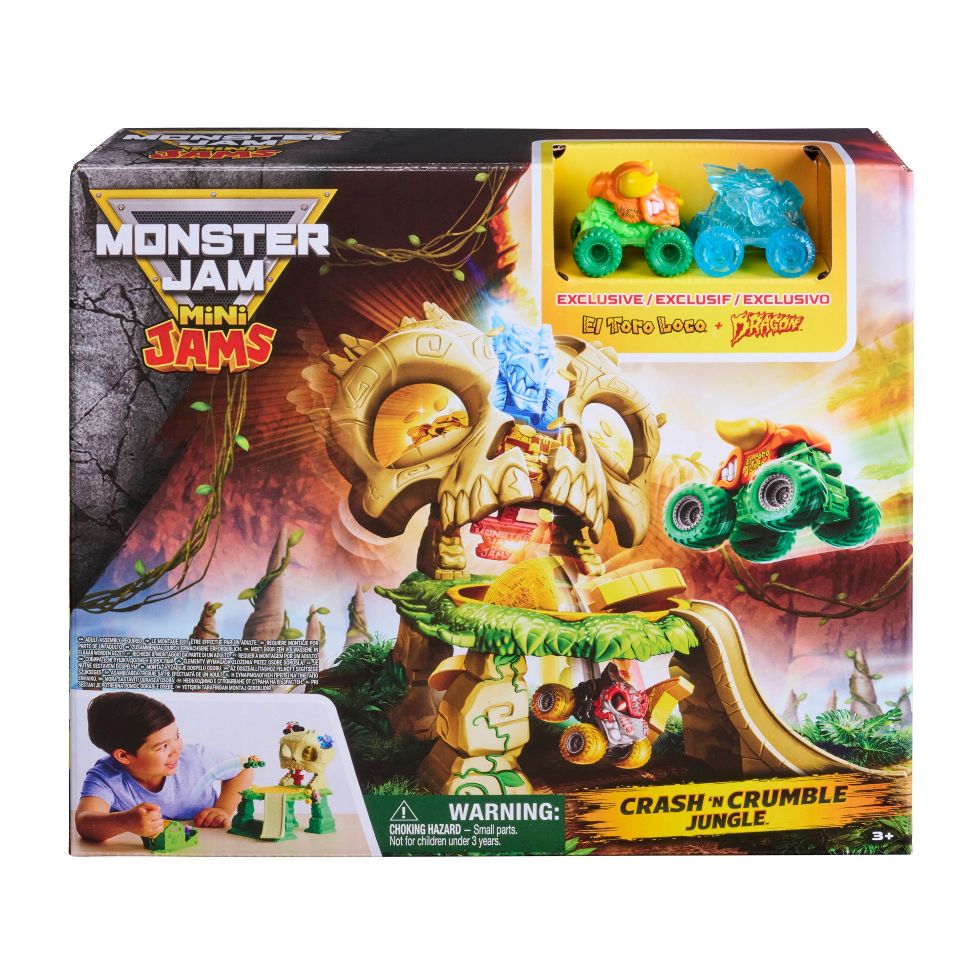 Monster Jam Mini Jams Jungle Playset