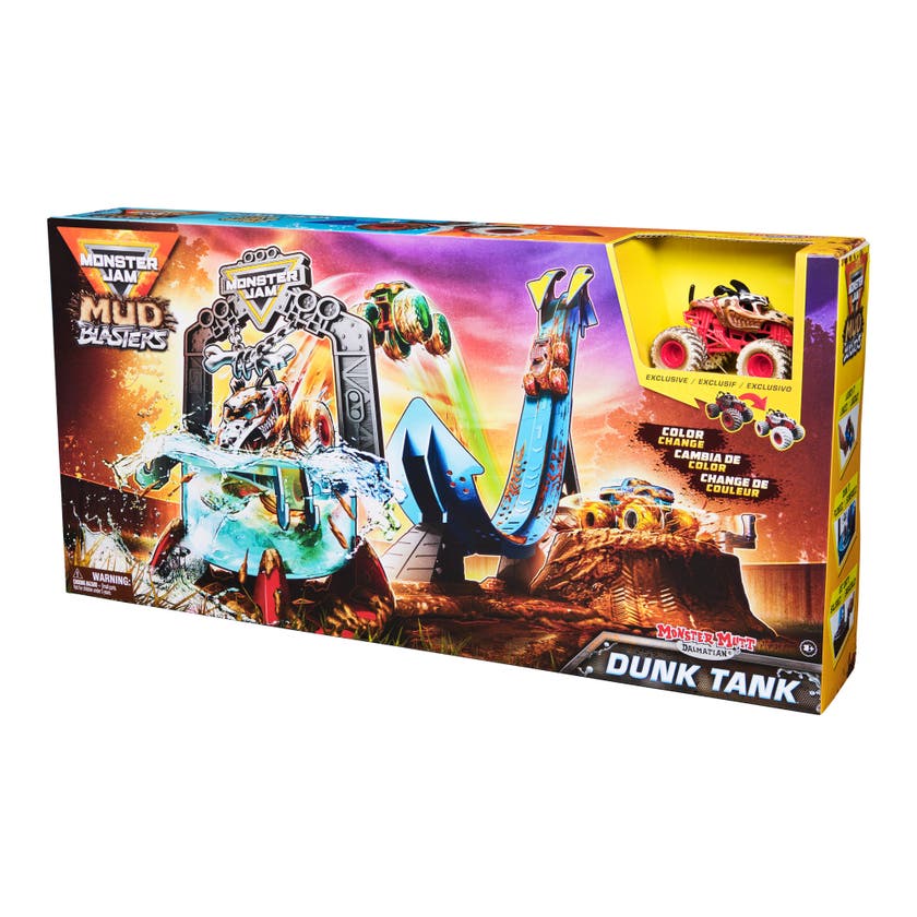 Monster Jam Mud Blasters Monster Mutt Dalmatian Dunk Tank