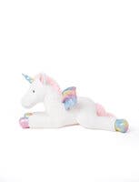Teddykompaniet - Liggande Enhörning, Regnbågsfärgad