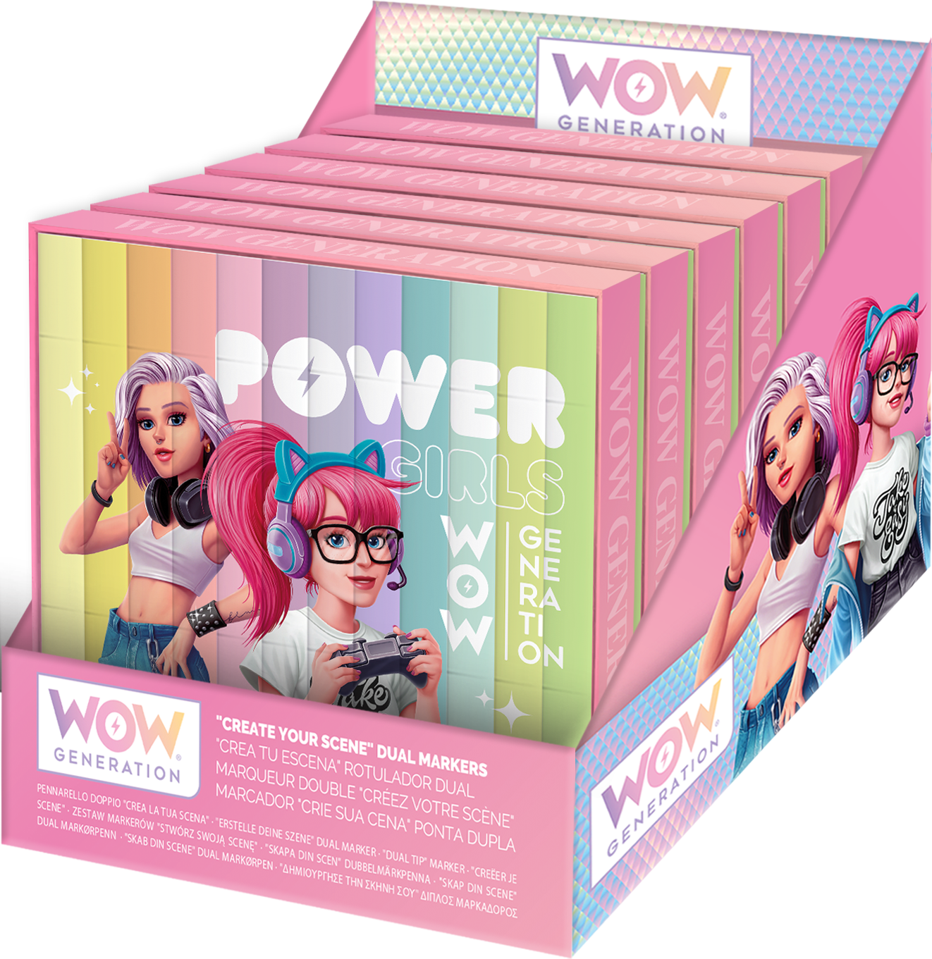 WOW Generation, Fyrkantiga Tuschpennor med Dubbla Ändar