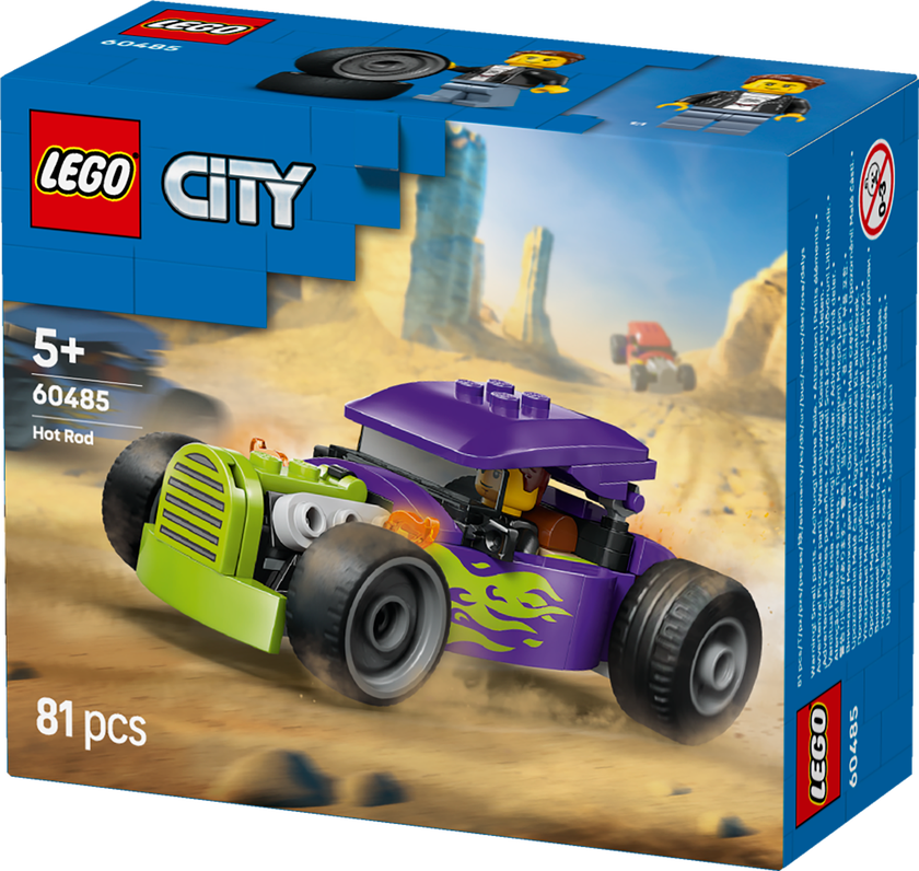 LEGO® City Hotrod Byggleksak med racerbil och minifigur 60485