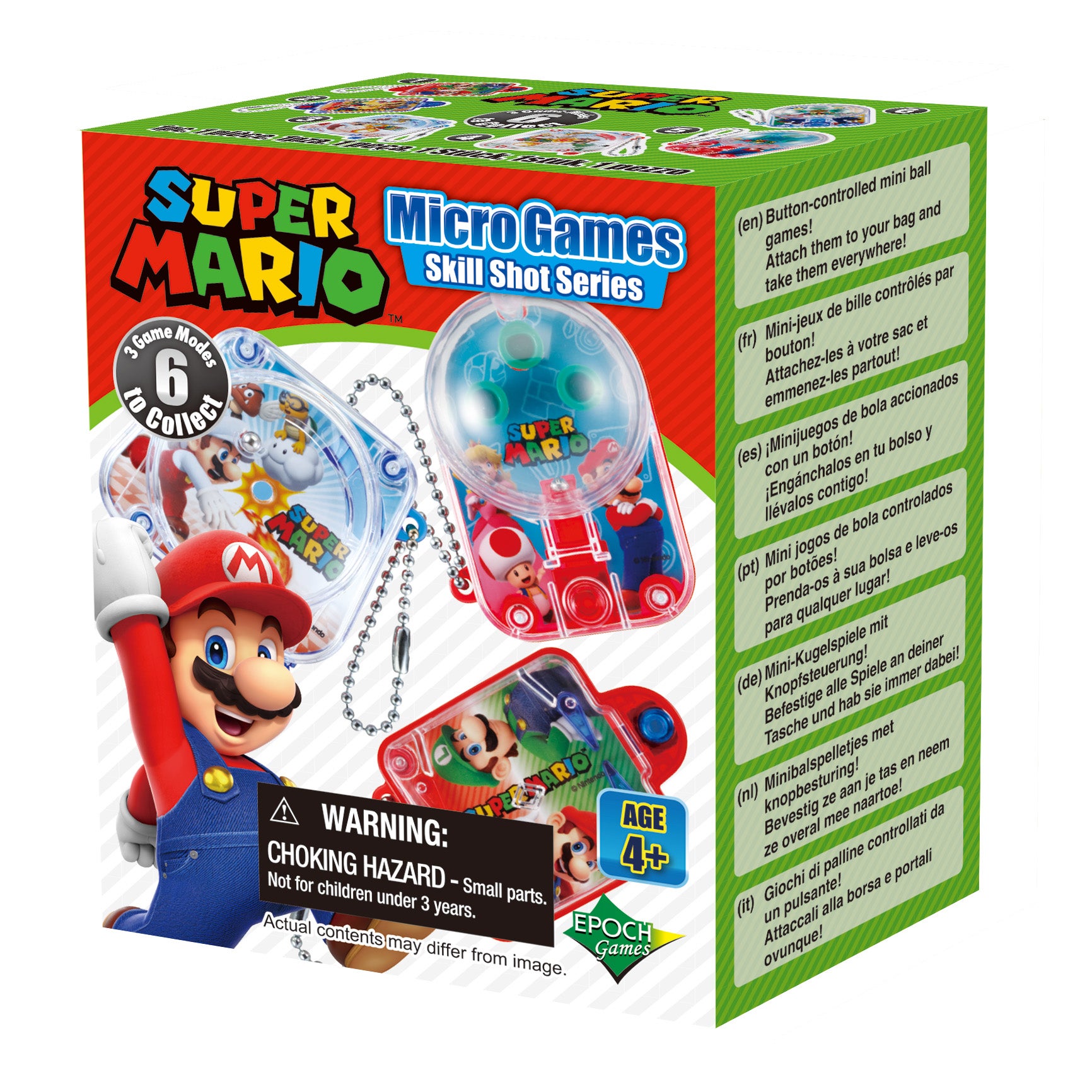 Epoch Games - Super Mario BB Key Chain Game Series