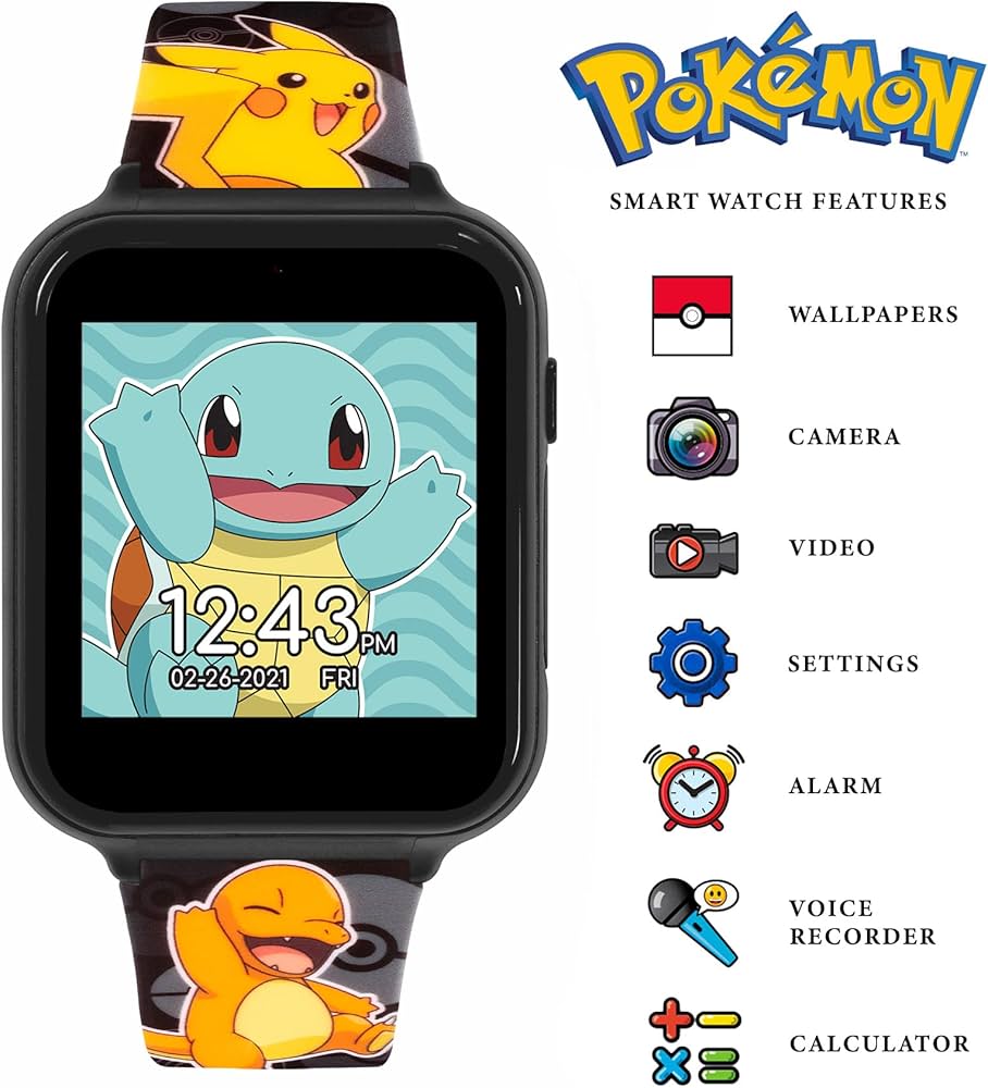 Smart Watch, Pokemon Svart
