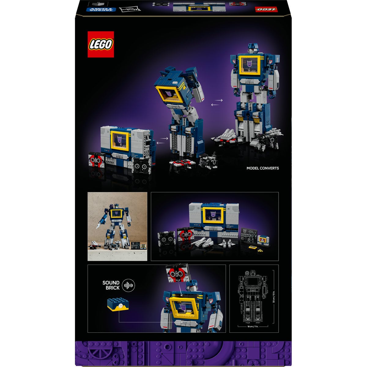 LEGO® Icons Transformers: Soundwave Modellbyggset för vuxna 10358