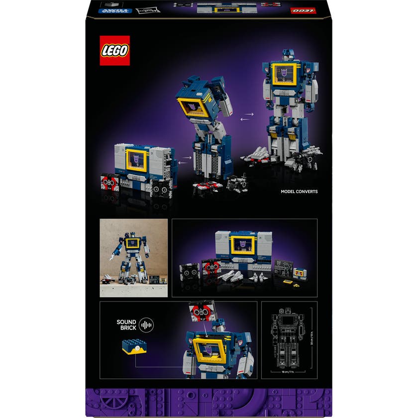 LEGO® Icons Transformers: Soundwave Modellbyggset för vuxna 10358