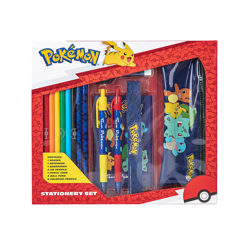 POKÉMON Skrivset med pennfodral