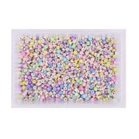 Bokstavspärlor pastellmix L