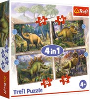 Trefl Dinosaurier pussel 4 i 1