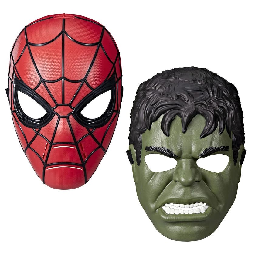 Marvel masker - Spiderman och Hulken