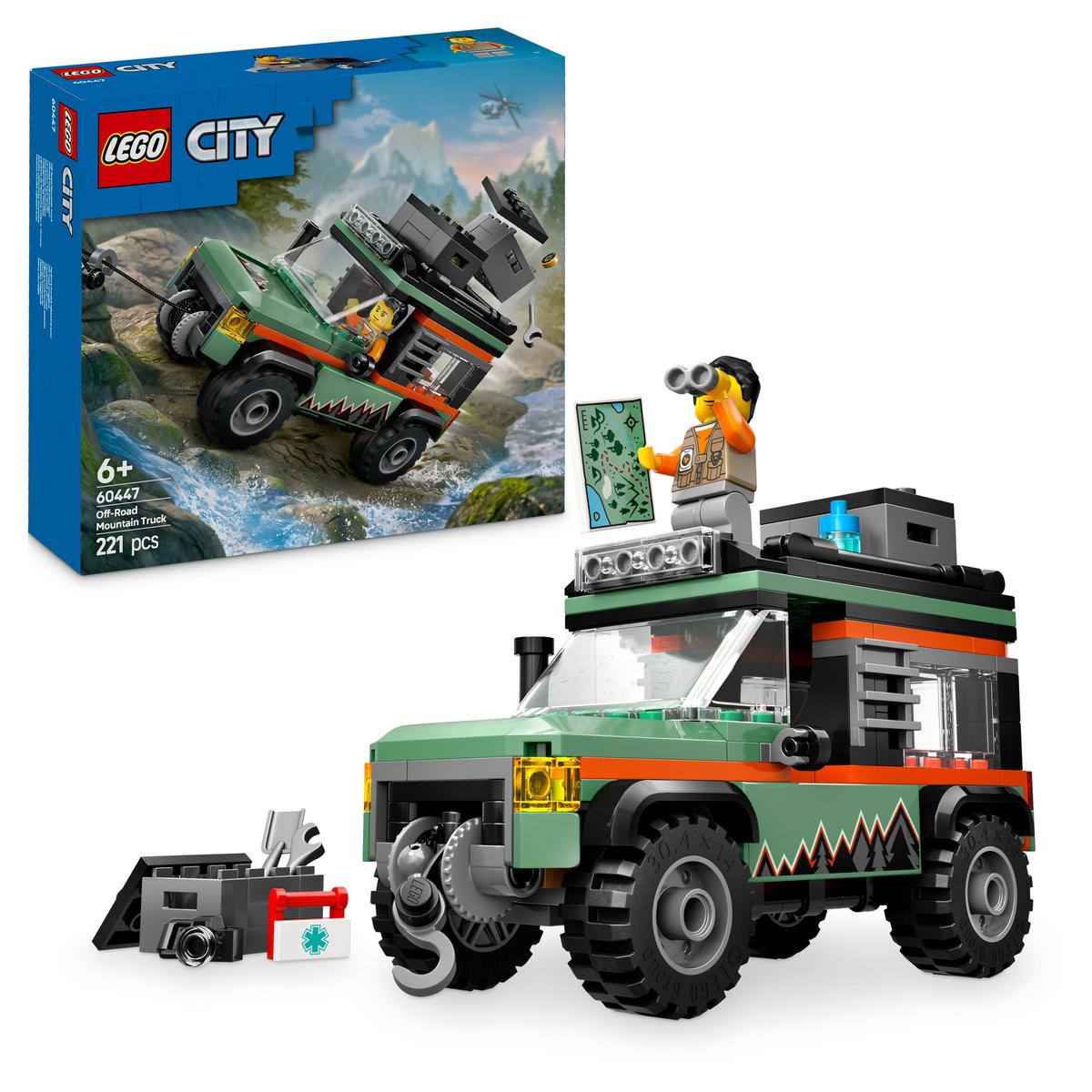 LEGO City Great Vehicles 60447, 4-hjulsdriven terrängbil för bergskörning