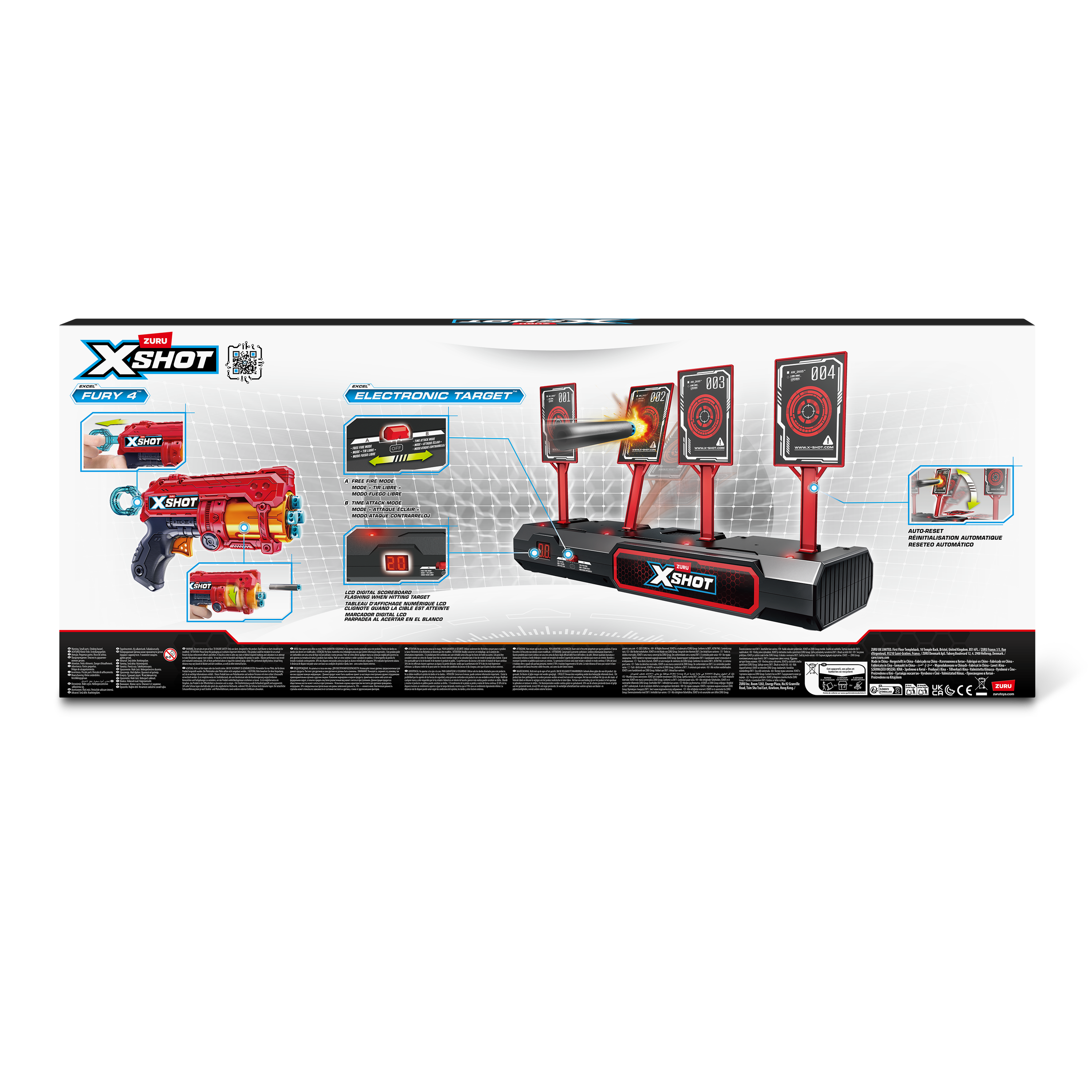 XSHOT Excel-S1 Interactive Target & Fury 4 (2pcs)