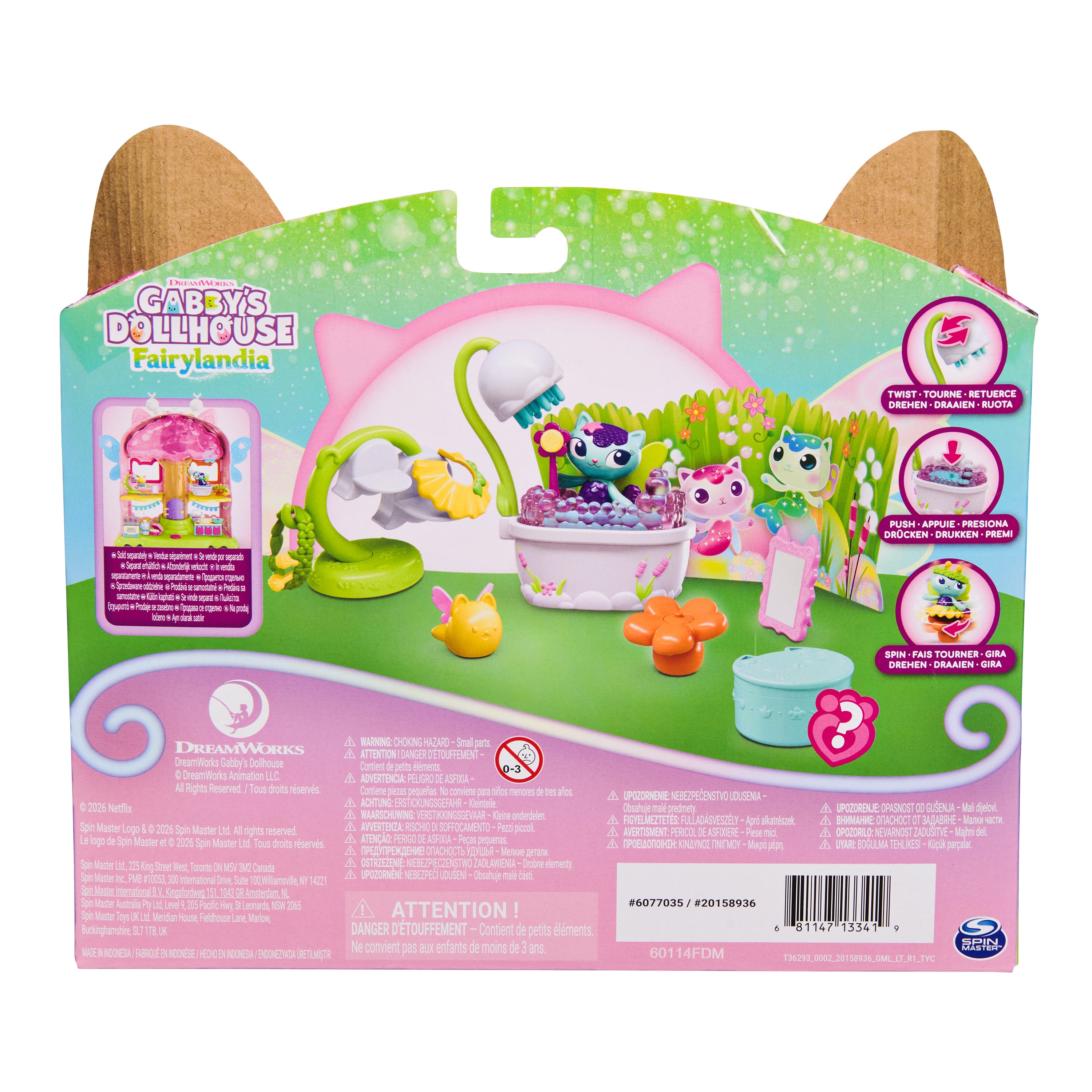 Gabby's Dollhouse Mercat Fairy Badrum