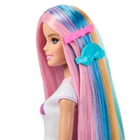 Barbie Rainbow Sparkle Hair docka med långt hår & tillbehör
