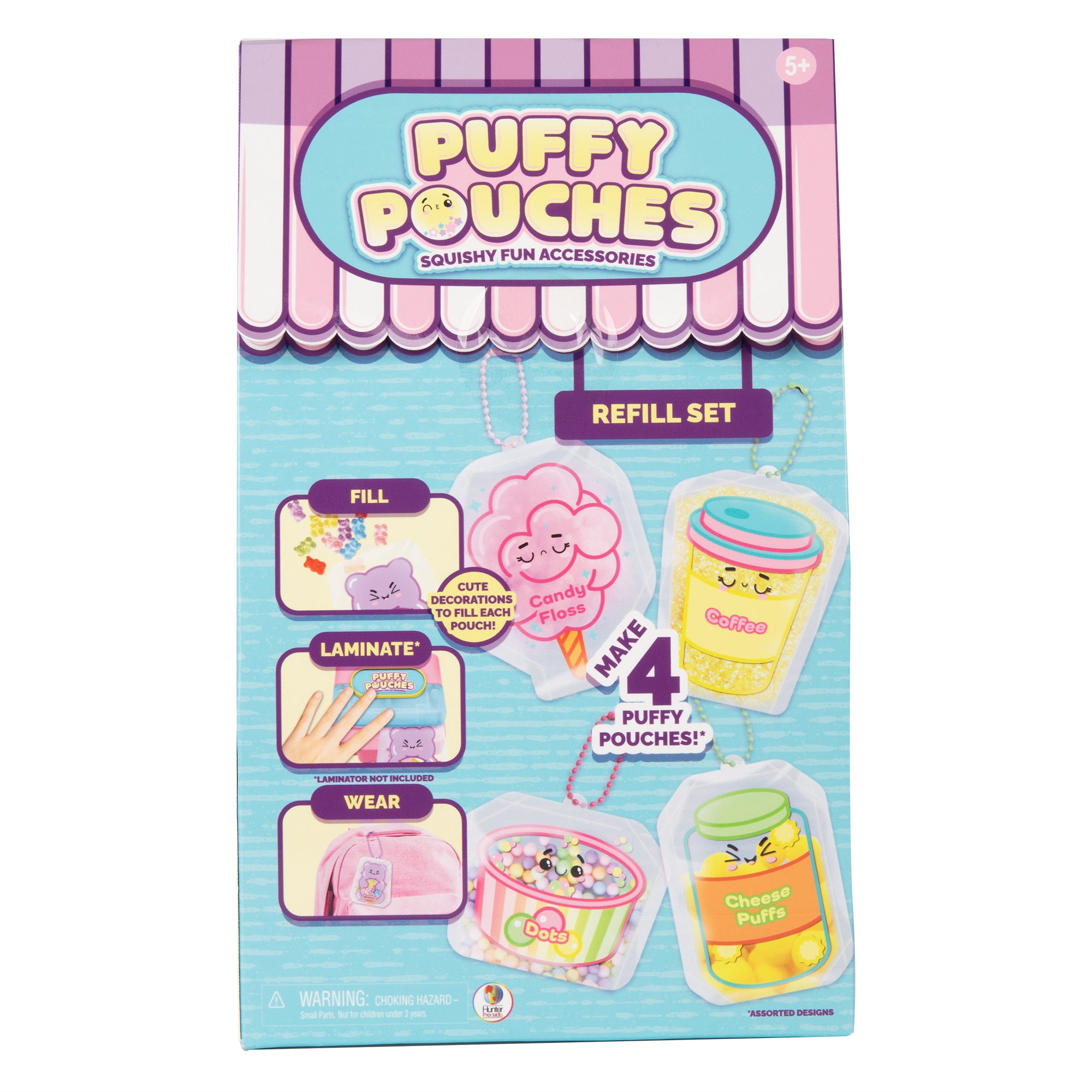 Puffy Pouches refillkit – gör 4 klämvänliga squishys