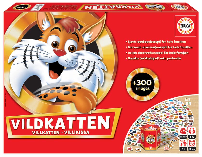 Vildkatten 300 – Observationsspel för 2–6 spelare – Educa