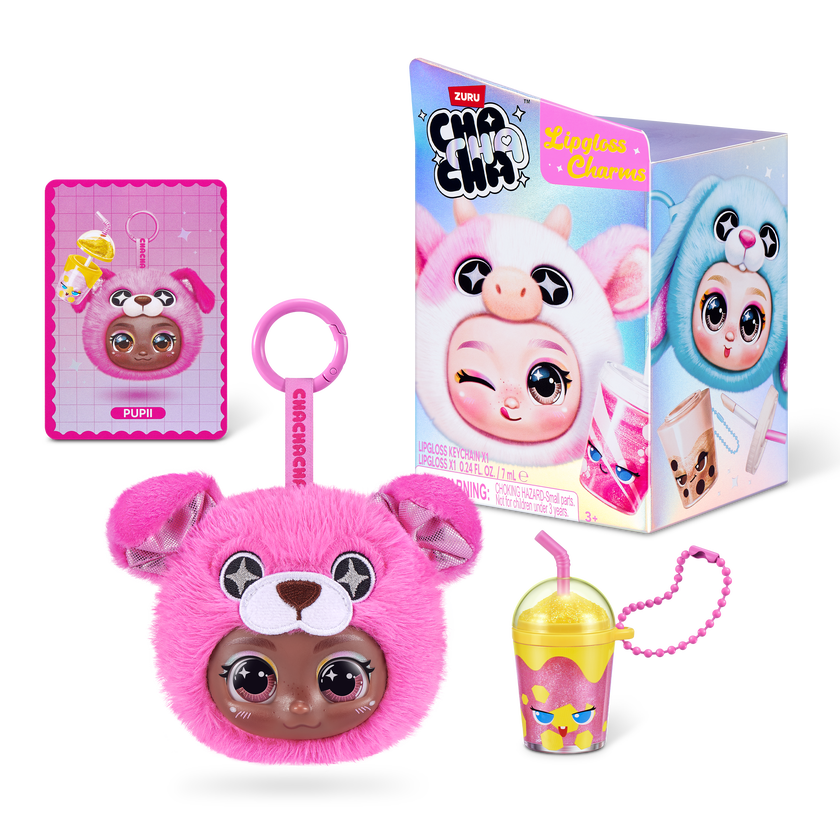 Cha Cha Cha Character Lipgloss Nyckelring