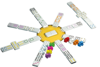 Mexican Train i plåtask