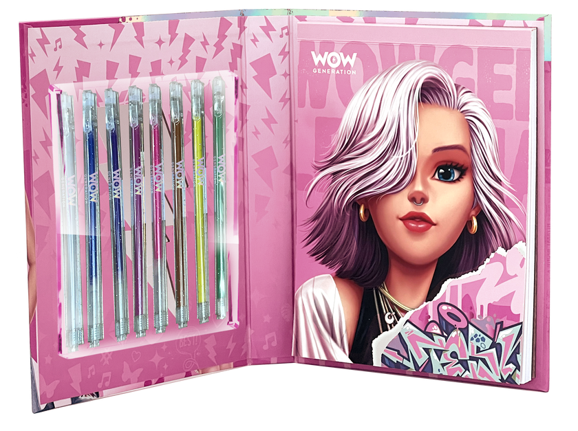 WOW Generation, Metallic Gel Pen with coloring notebook