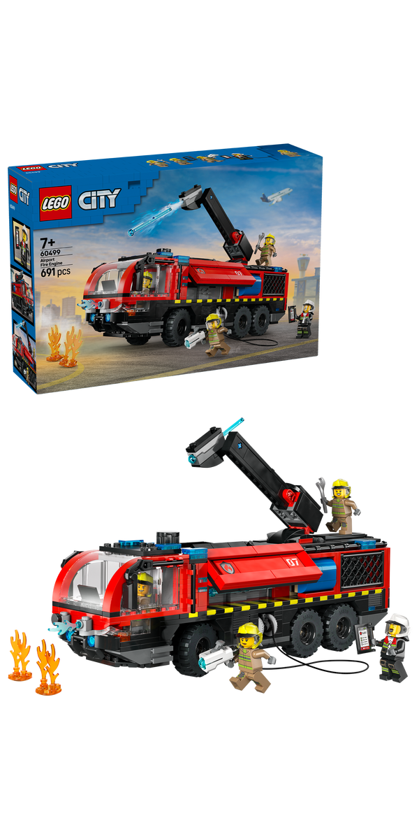 LEGO® City Flygplatsbrandbil – Byggset med leksaksbrandbil 60499