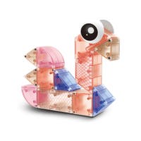 Mag&Play magnetiska byggstenar 66 st rosa