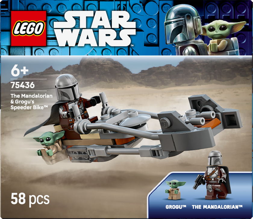LEGO® Star Wars™ The Mandalorian & Grogu’s Speeder Bike™ 75436