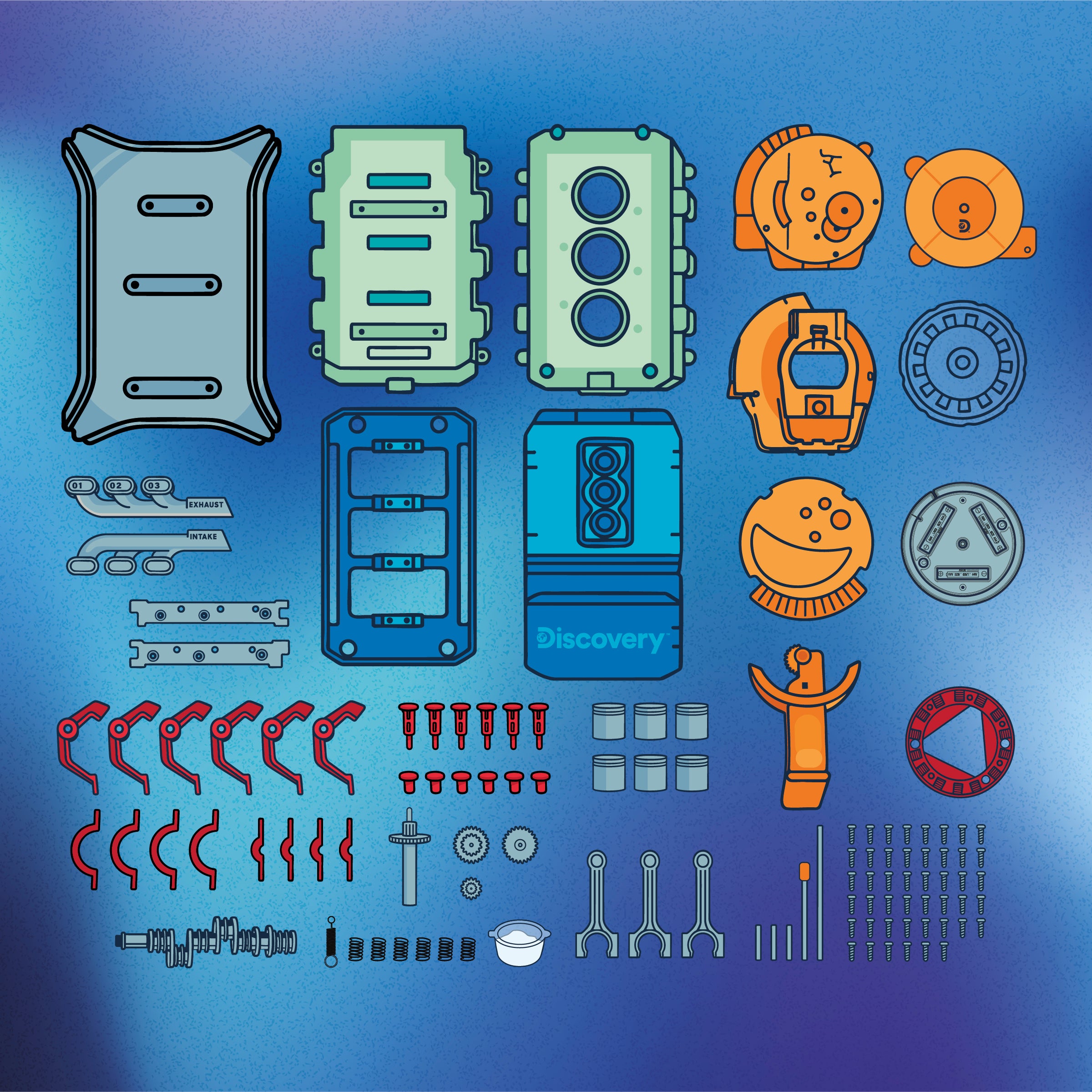 Discovery Motorbyggsats - Hybridmotor