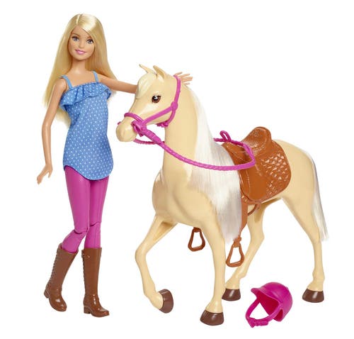 Barbie docka och häst