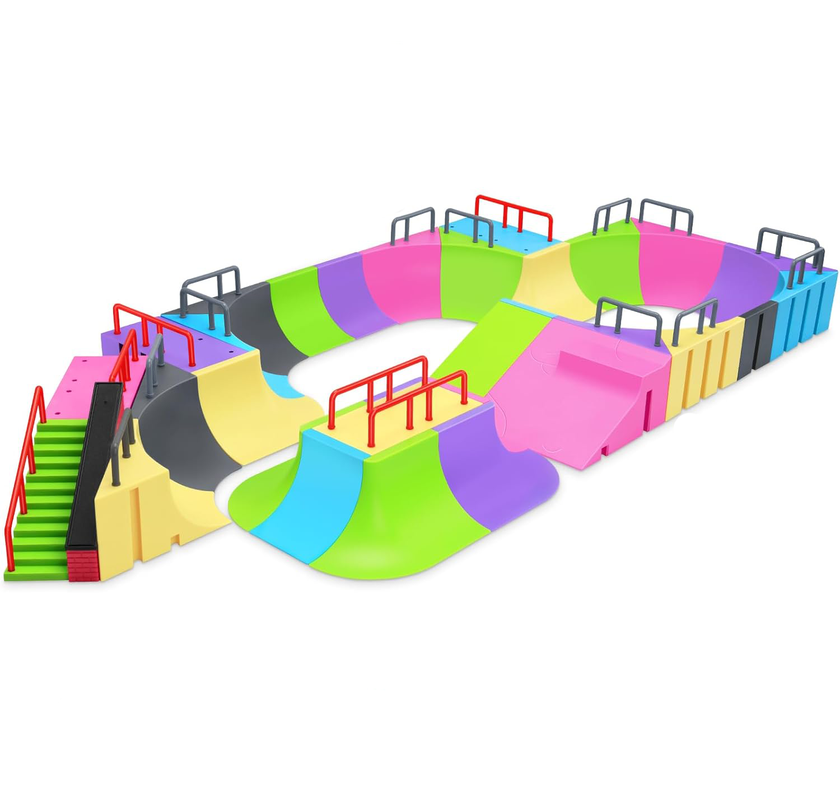 Skills Fingerboard - Skateboardramp klara färger