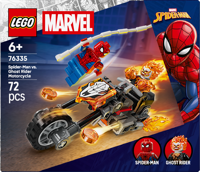 LEGO® | Marvel Spider-Man mot Ghost Rider på motorcykel 76335