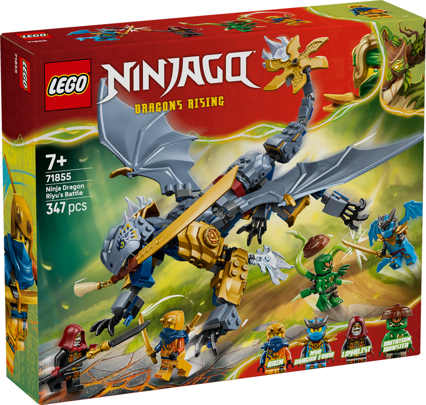 LEGO® NINJAGO® Ninjadraken Riyus strid Ninjaleksaker 71855